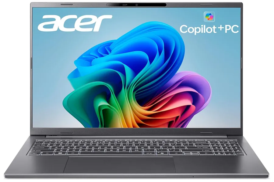 Acer Copilot+ PC option shown in a modern desk environment