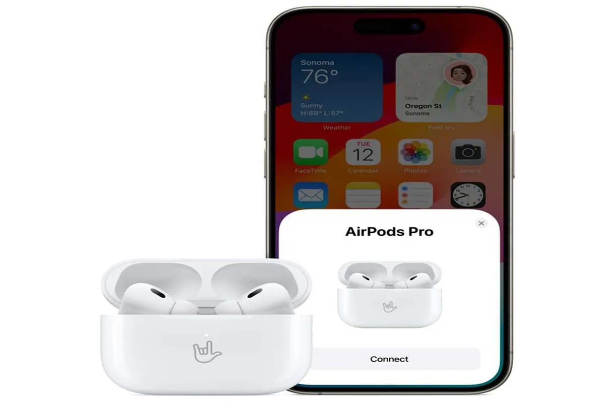 Apple AirPods Pro 2nd Generation USB-C with MagSafe charging case in white
