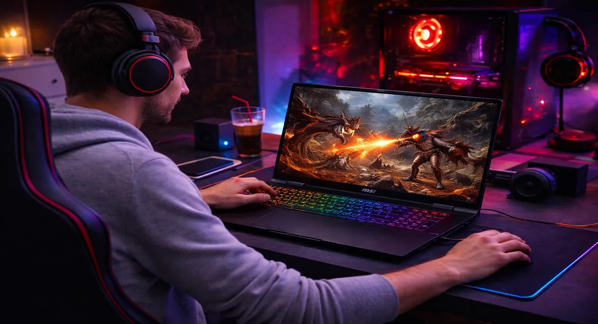 MSI Crosshair running a modern game with smooth high-refresh gameplay