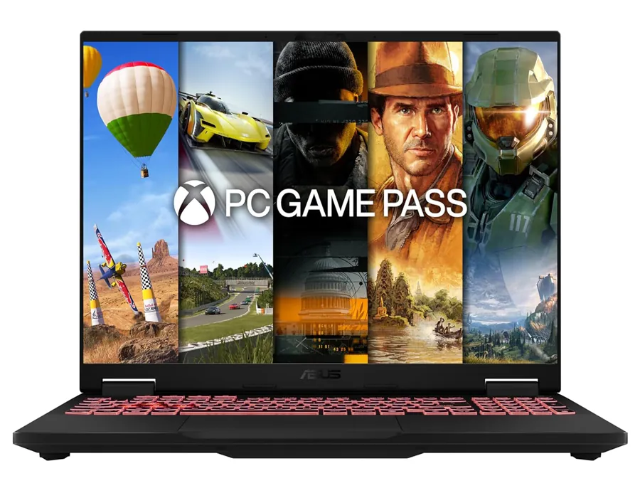 ASUS TUF Gaming A16 on a minimalist workspace beside a headset, emphasizing a premium everyday setup