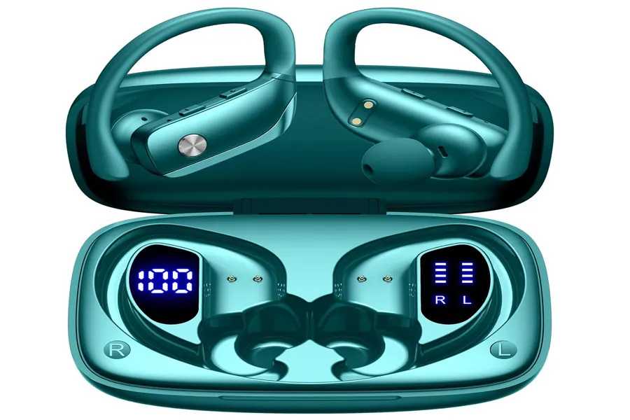 bmani earbuds with ear hook in green product photo placeholder