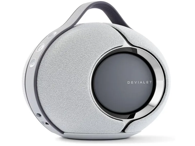 Devialet Mania portable smart speaker in light grey