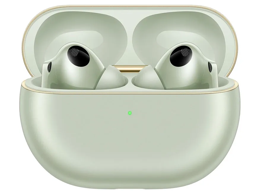 Huawei FreeBuds Pro 4 wireless earbuds product photo in green color