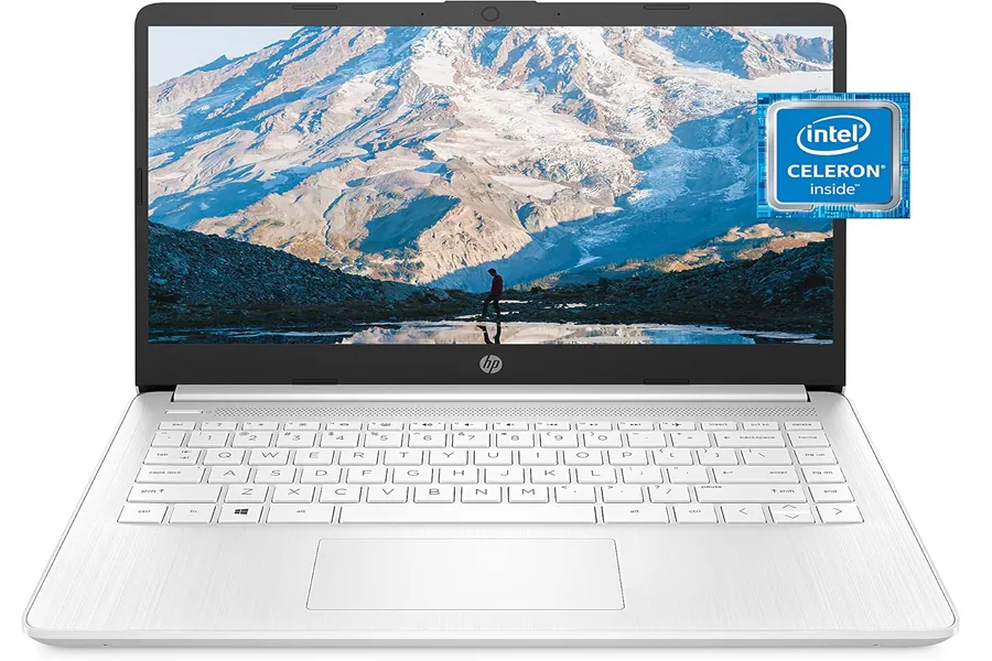 HP budget laptop option shown with a clean background