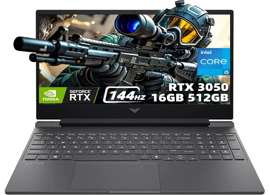HP Victus gaming and study laptop product photo for comparison card