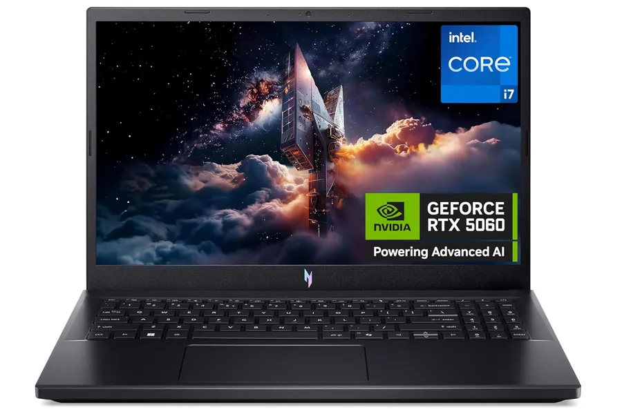 Acer Nitro gaming laptop with RTX 5060 product photo for comparison