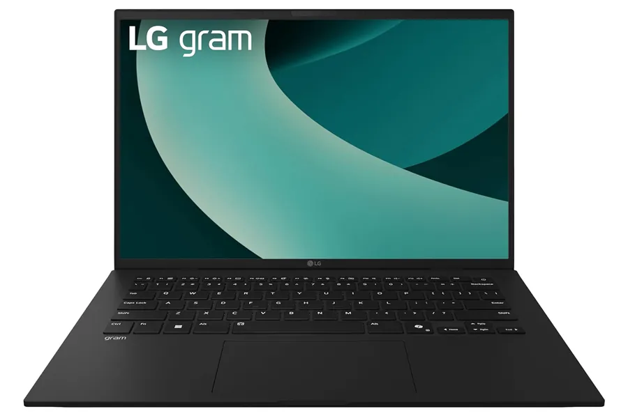 LG Gram laptop option represented in a clean desk setup
