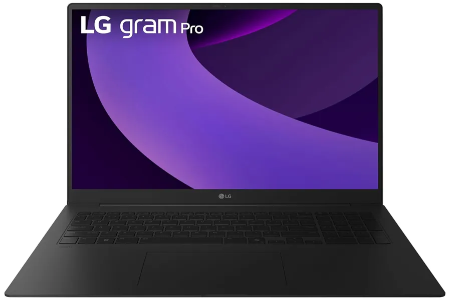 LG gram Pro laptop option shown in a premium modern workspace