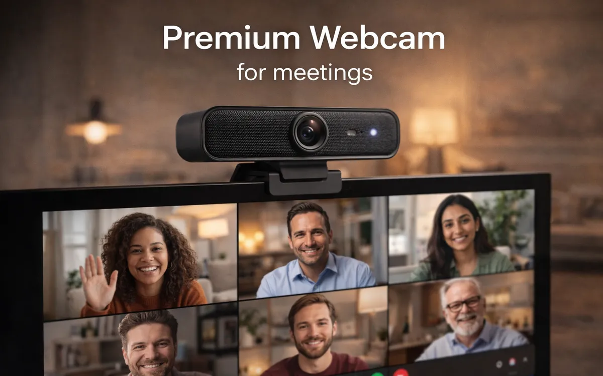 Premium webcam for meetings