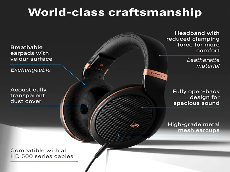 Sennheiser HD 505 wired over-ear headphones copper edition product image