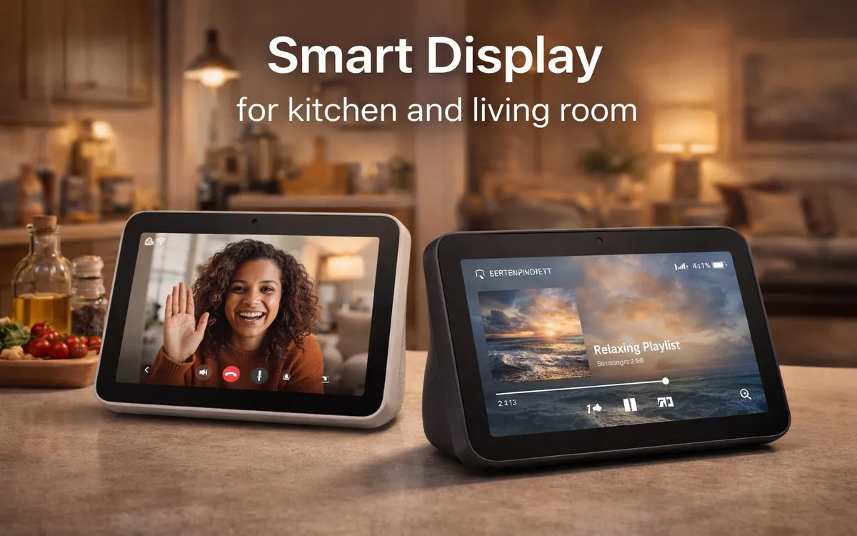 Smart display for kitchen and living room