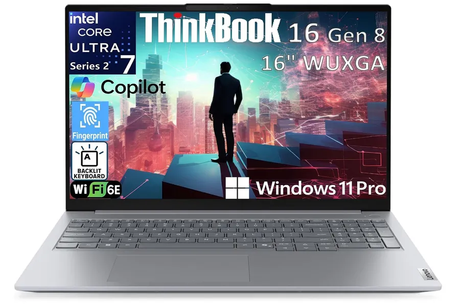 Lenovo ThinkBook option shown in a modern office setting