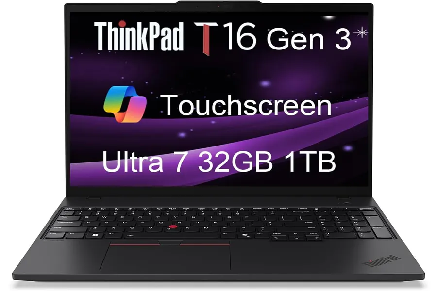 Lenovo ThinkPad option shown in a business desk environment