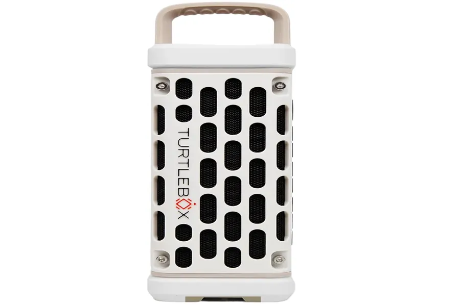 Turtlebox Ranger rugged outdoor portable bluetooth speaker in ivory