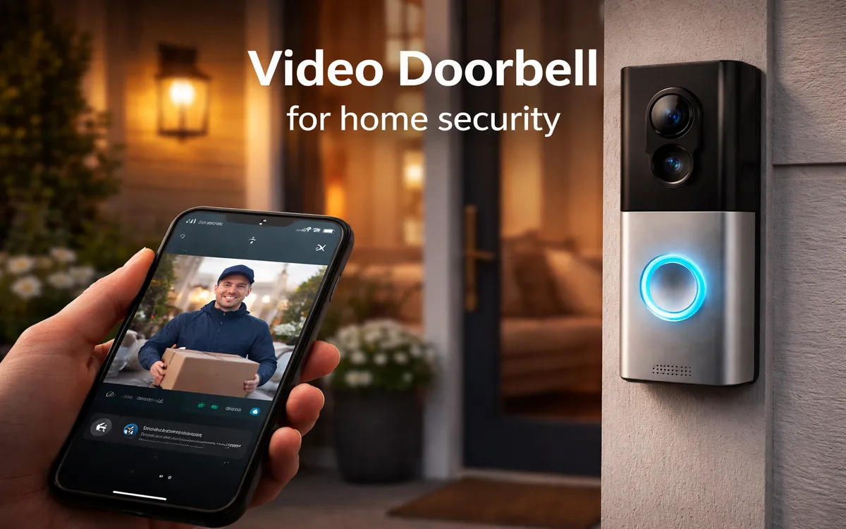 Video doorbell for home security