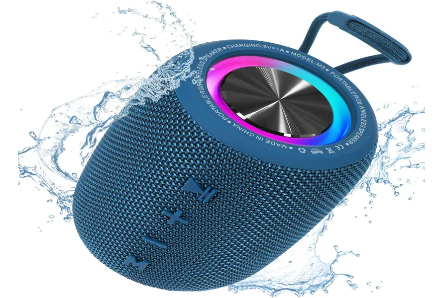 Budget portable bluetooth speaker with LED lights