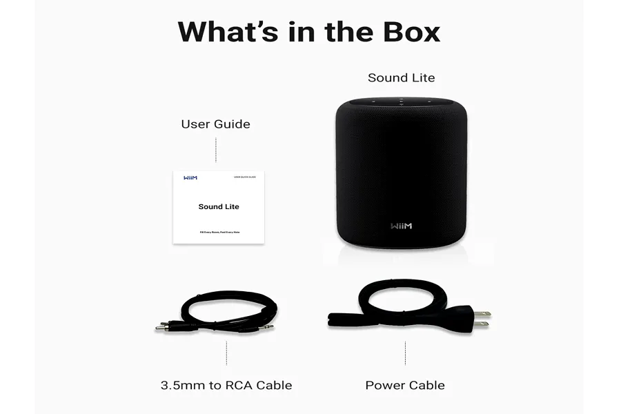 WiiM Sound Lite smart speaker for hi-res streaming and multi-room listening