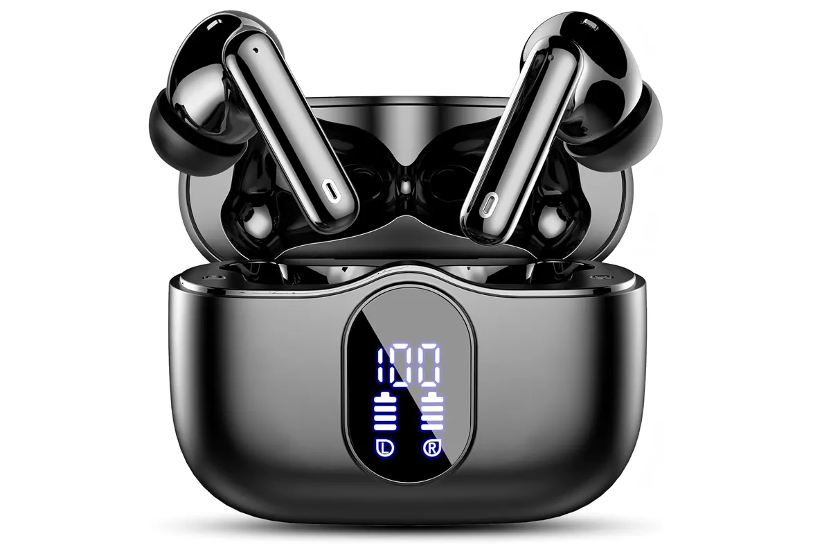 Wireless earbuds ENC mic LED display product image