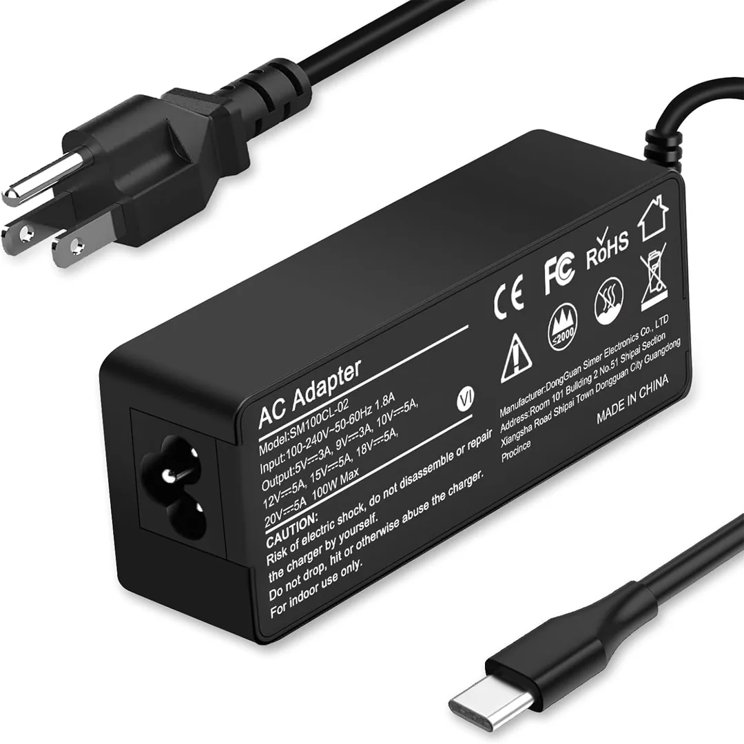Universal 100W USB-C laptop charger product card image