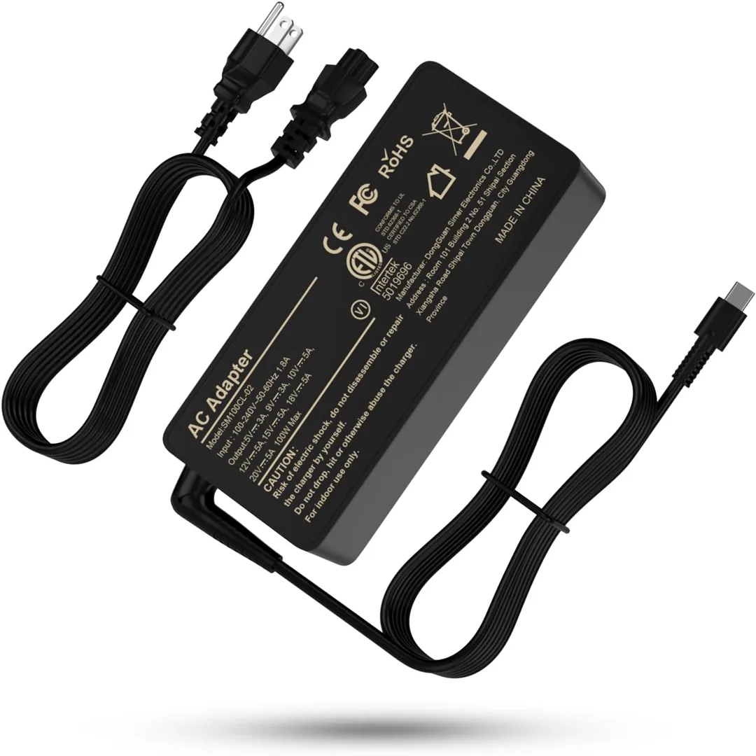 100W USB-C laptop charger universal adapter product card image