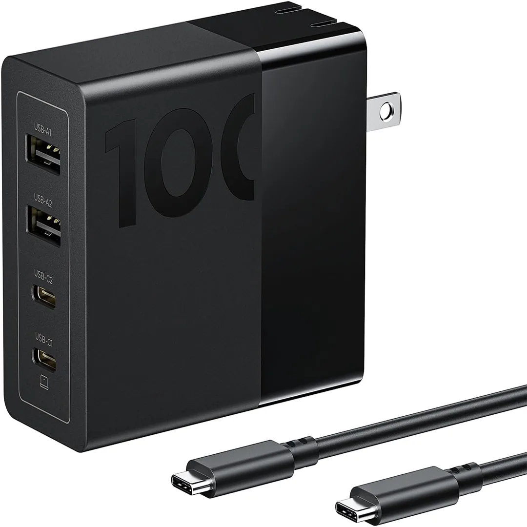 Lenovo 100W USB-C 4-port fast charger product card image