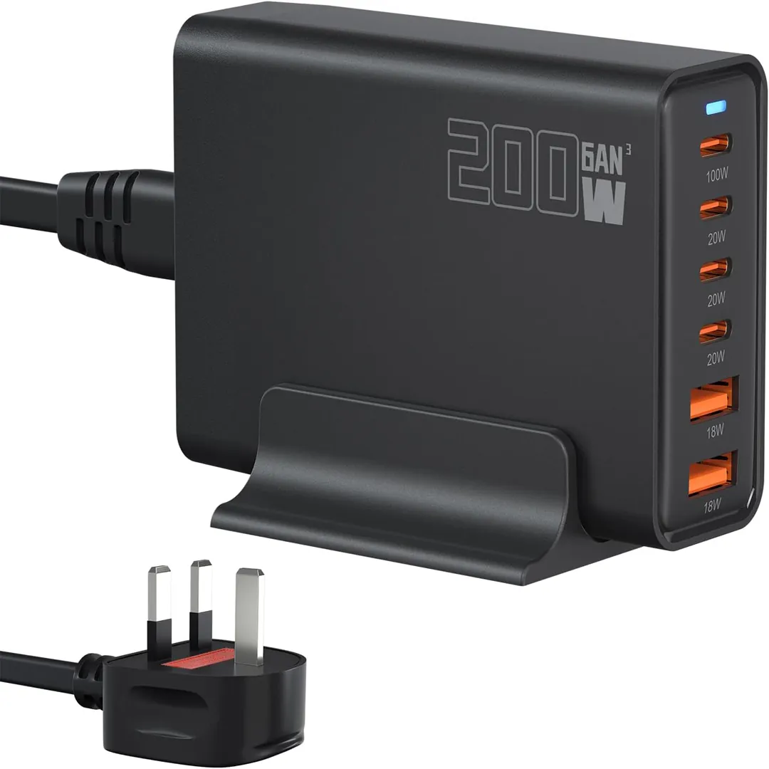 200W 6-port USB charging station product card