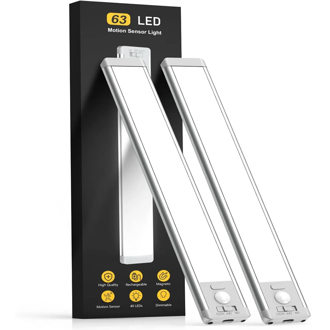 MCGOR rechargeable motion sensor under cabinet light product card