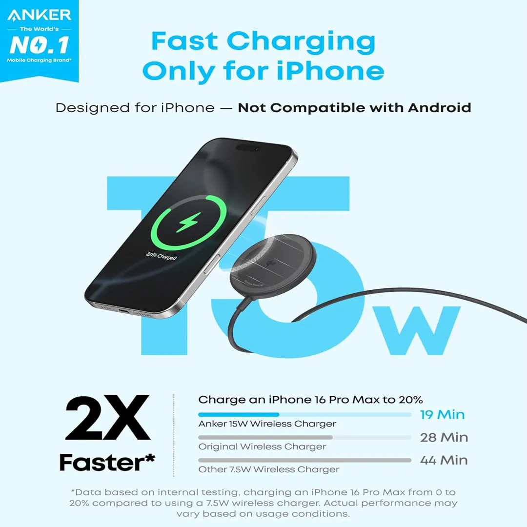 Anker Zolo magnetic wireless charger Qi2 certified 2 pack