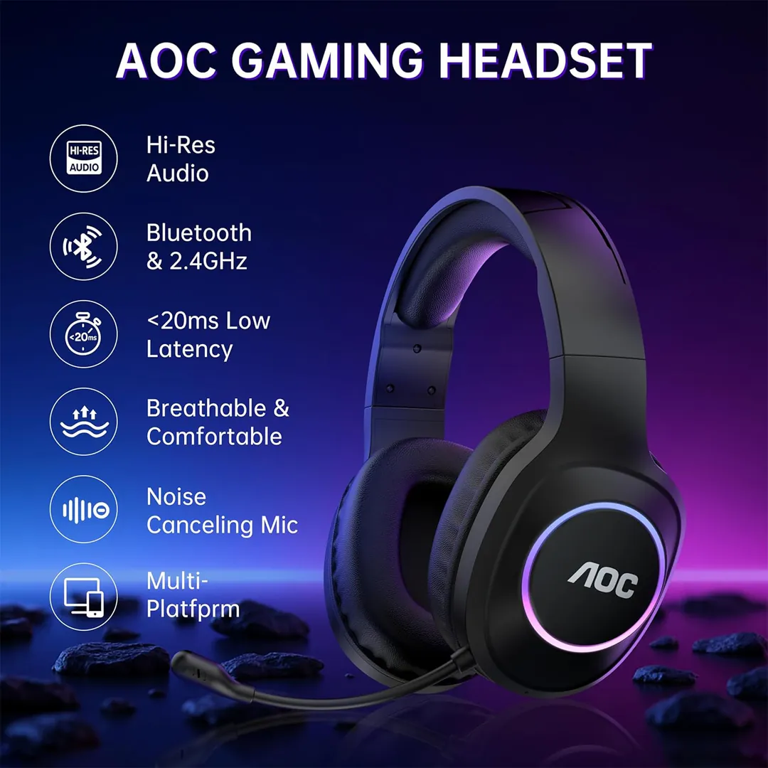AOC wireless gaming headset product image