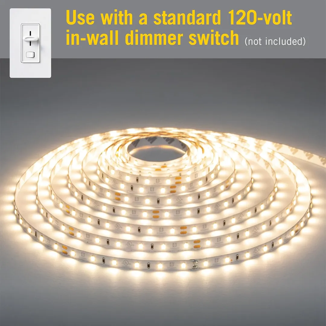 Armacost Ribbon Flex Home LED tape light kit for dimmable cabinet lighting