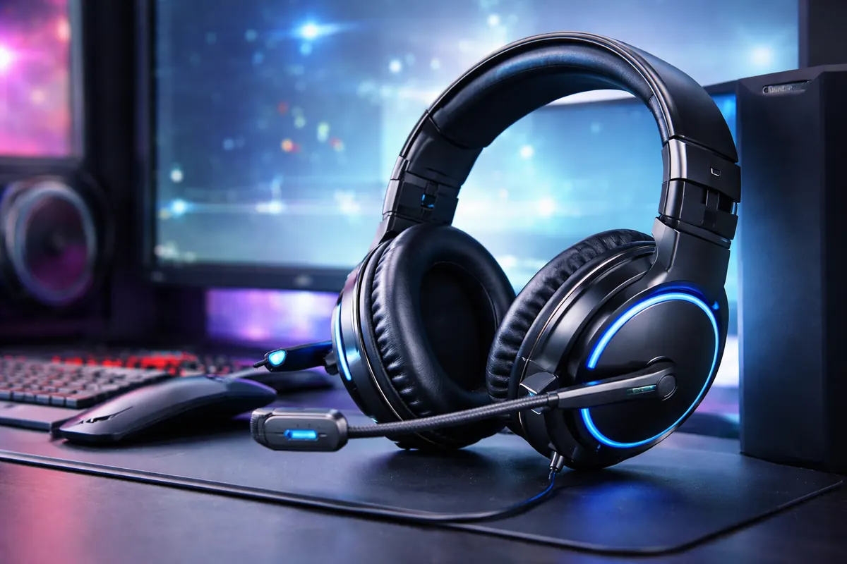 Gaming headset with microphone demo image
