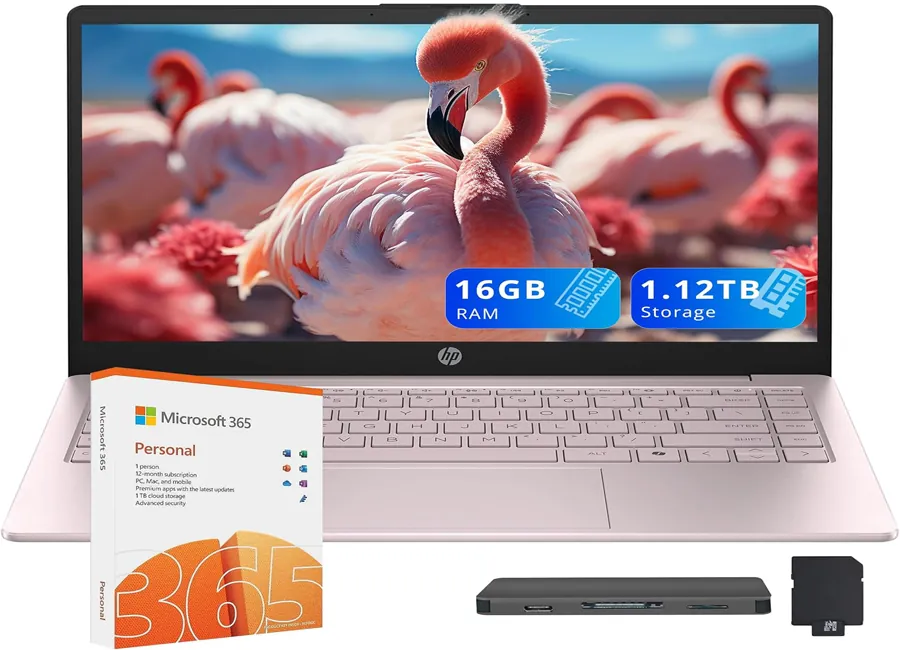 HP Stream laptop higher storage bundle for students and office tasks