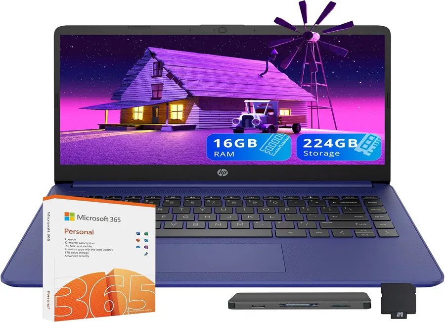 HP Premium Stream laptop bundle for light office work and study