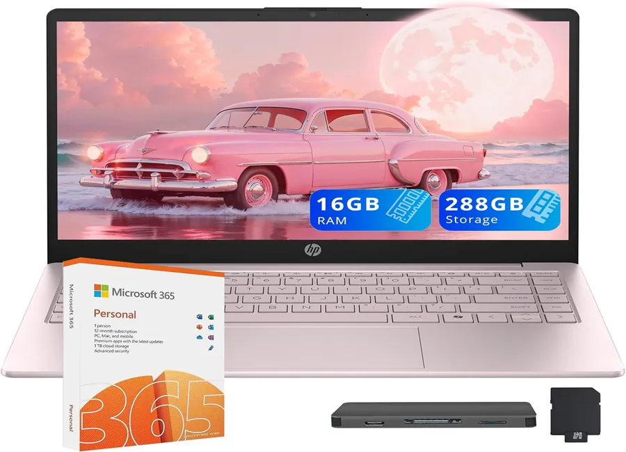 HP Stream business laptop option in pink aimed at office users