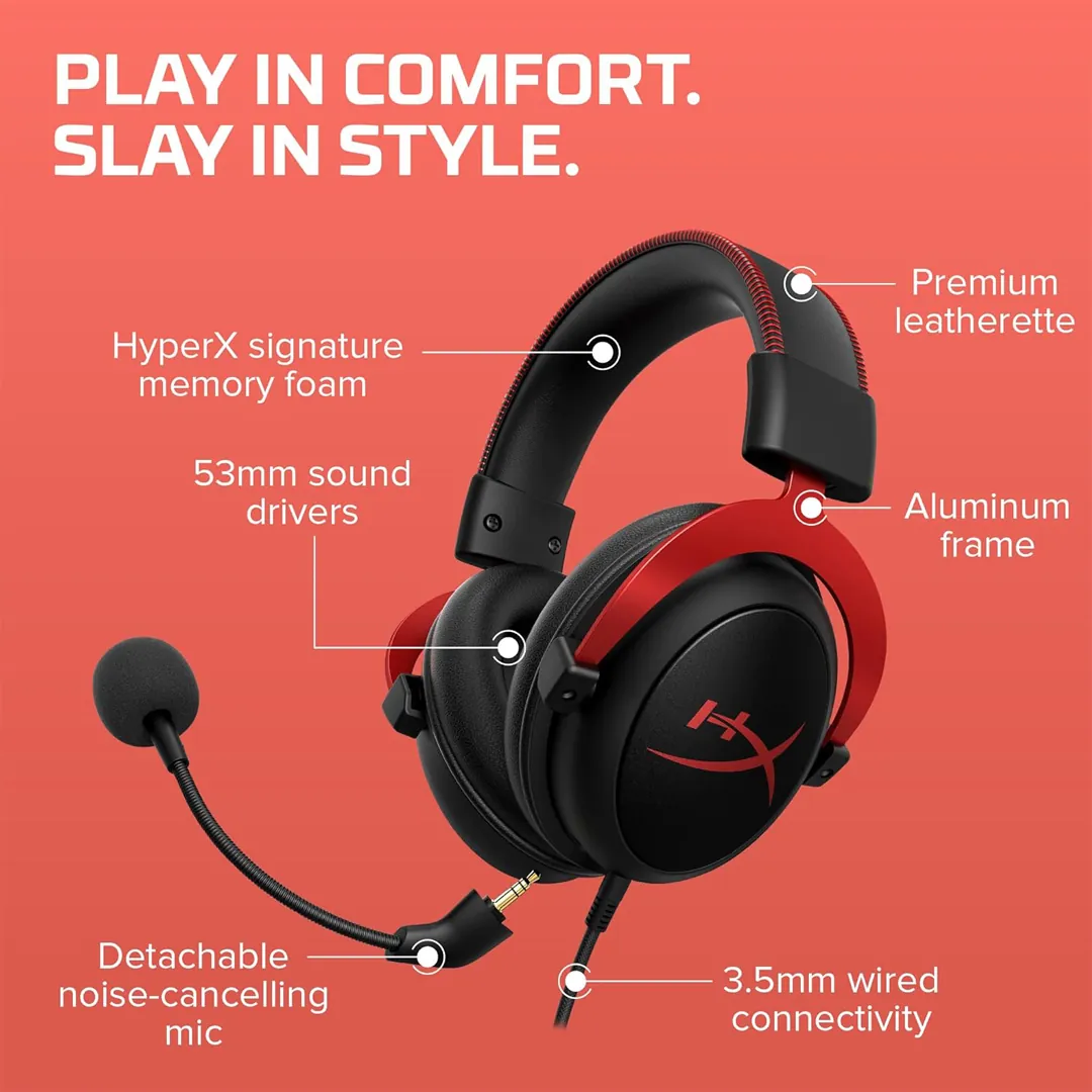 HyperX Cloud II gaming headset setup for PC and console play