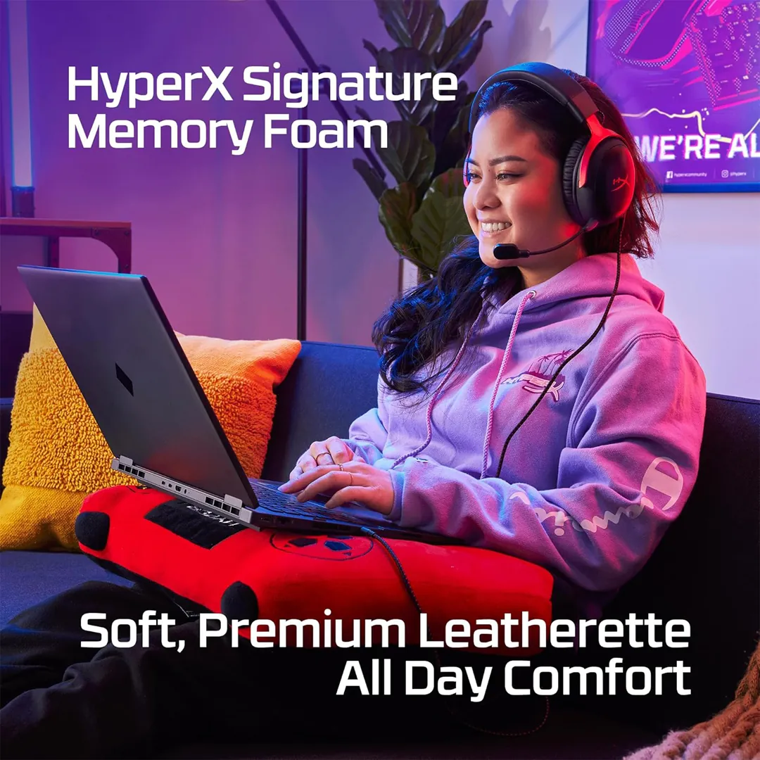 HyperX Cloud III wired gaming headset black red product image