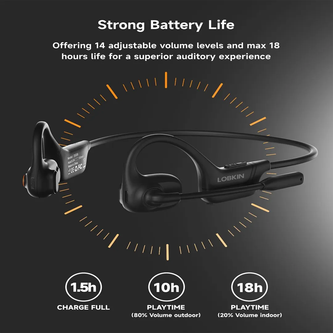 LOBKIN bluetooth headset with microphone product image