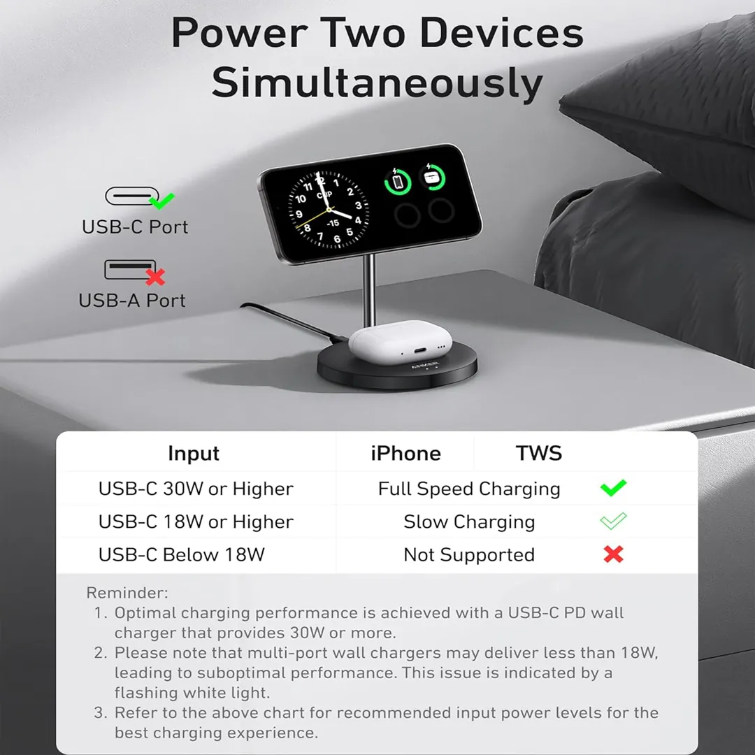 Anker MagGo charger stand black product image