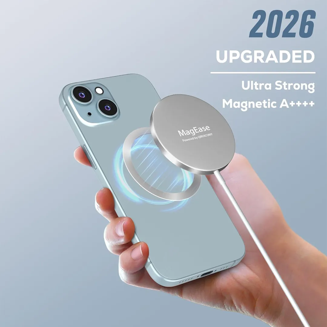 2 pack magnetic wireless charger black for iPhone and AirPods
