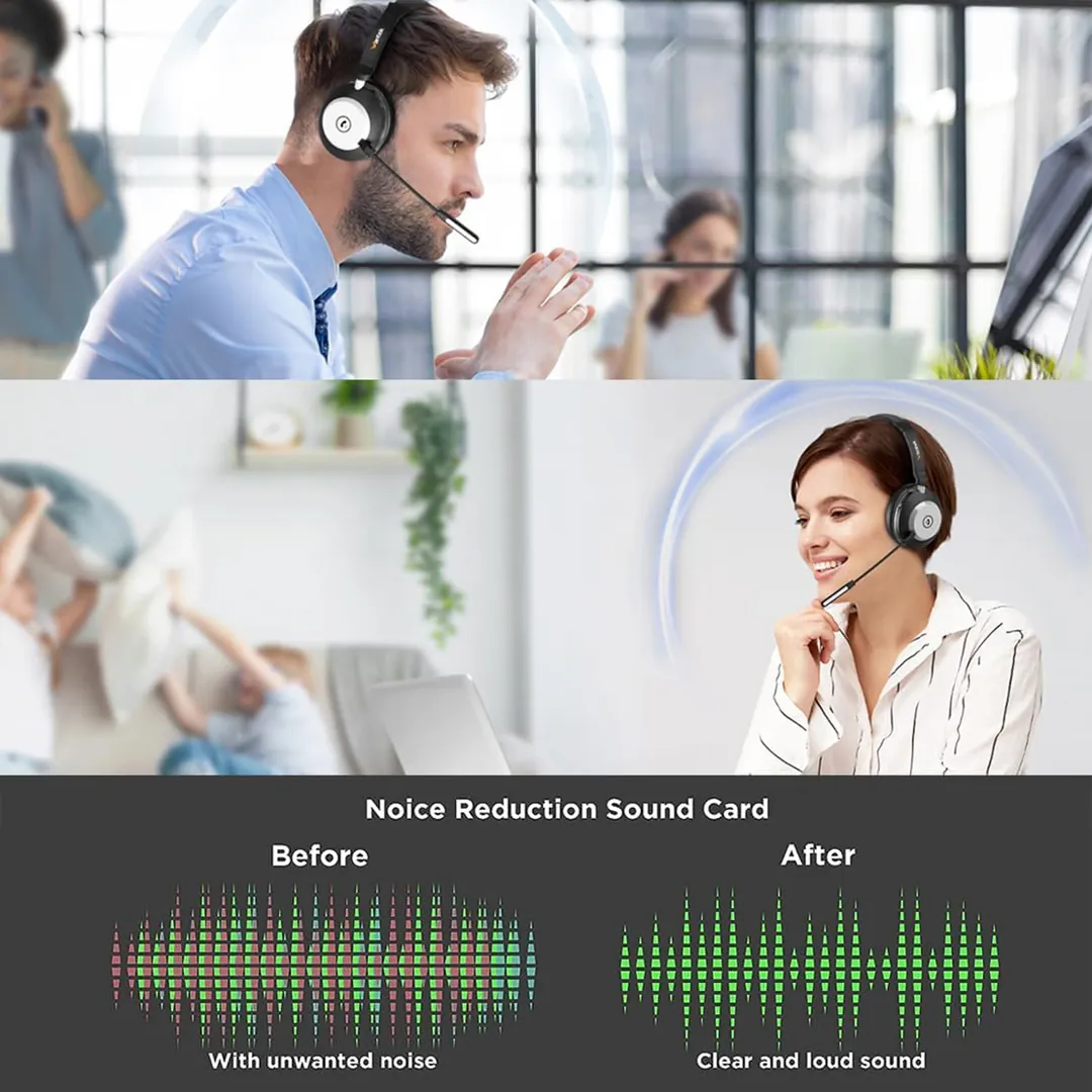 Wantek bluetooth headset with microphone product image