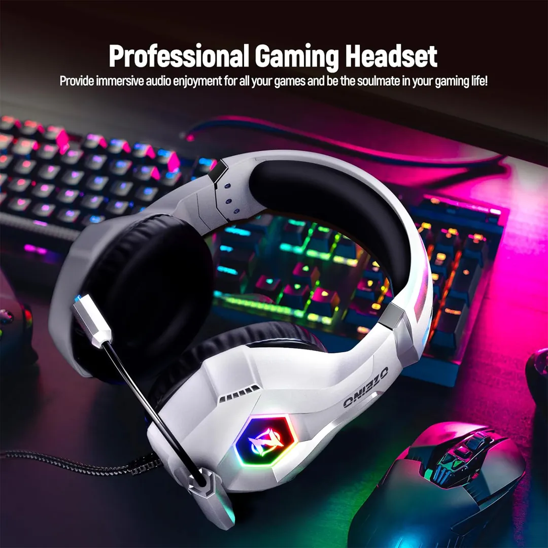 Ozeino gaming headset white product image