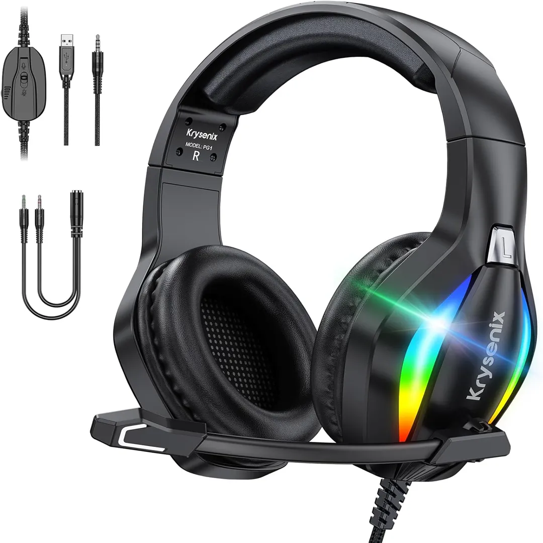 PG1 RGB gaming headset black product image
