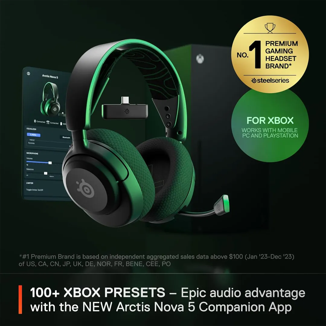 SteelSeries Arctis Nova 5X wireless gaming headset product image