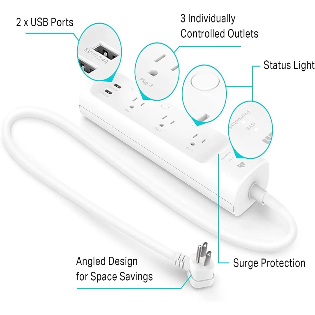 Kasa smart plug power strip with surge protection