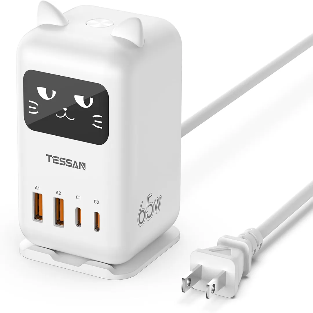 TESSAN 65W charging station desktop tower charger product card image