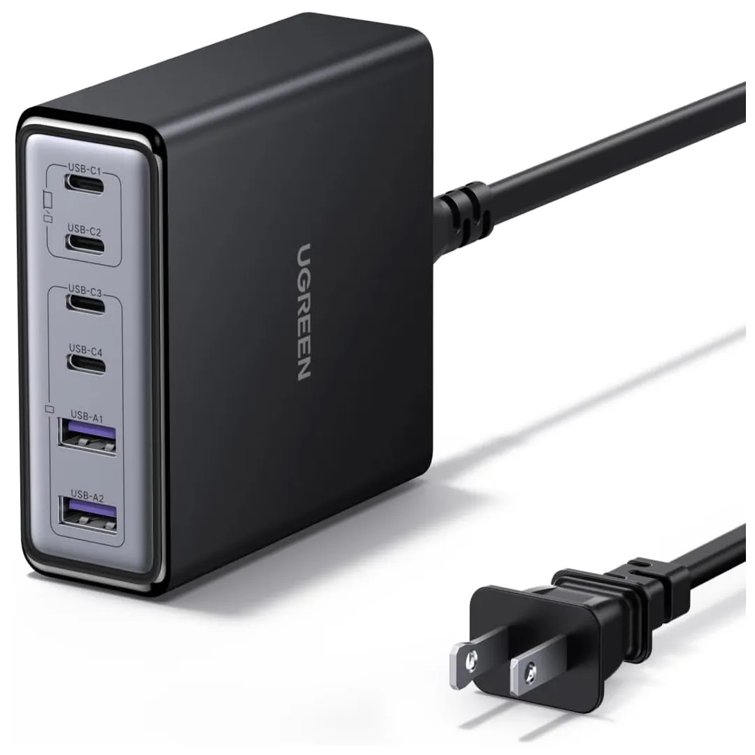 UGREEN 100W 6-port GaN desktop charging station card image
