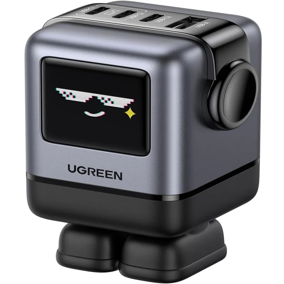 UGREEN Uno 100W USB C Charger Nexode Robot GaN 4-port charger card image