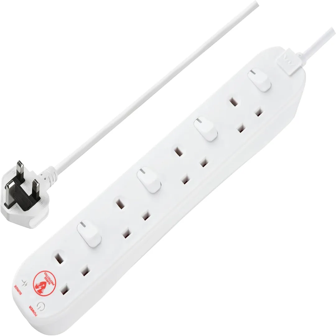 Masterplug four socket extension lead product image
