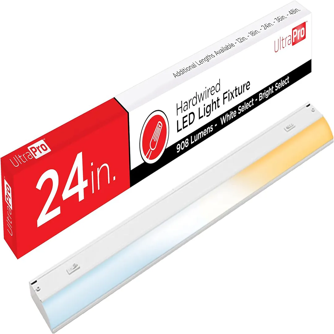 UltraPro hardwired under cabinet light with three selectable color settings