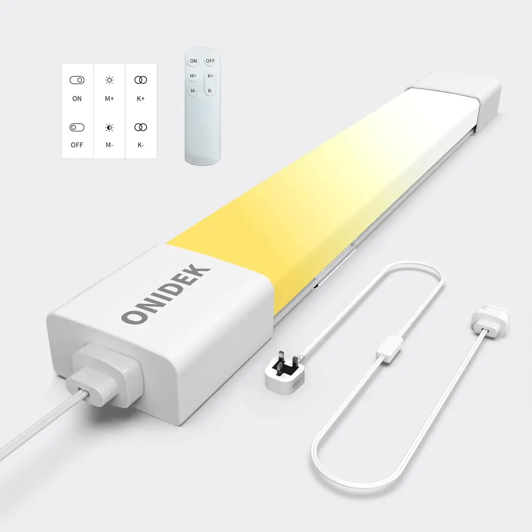 ONIDEK LED batten light under cabinet with plug in product card
